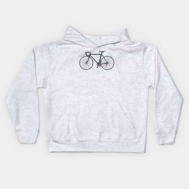 Road Bike Kids Hoodie by TheWanderingFools